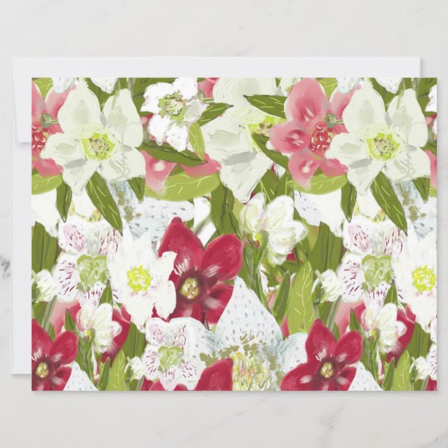 Anêmonas de Natal - Flores de Hellebores Pintadas (Frente)
