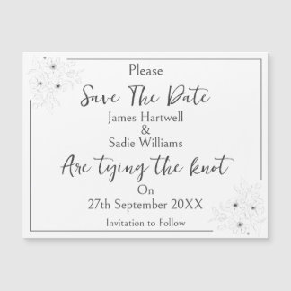 Anemone em Branco Salve a Data Magnética*