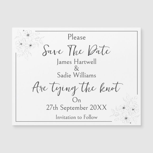 Anemone em Branco Salve a Data Magnética* (Frente)