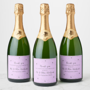 Anêone no rótulo da garrafa de vinho espumante lev