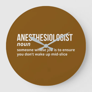 Anestesiologista Relógio de Parede de Definição de