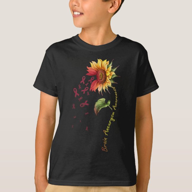 Aneurisma cerebral Sensibilização Camisa de girass (Frente)