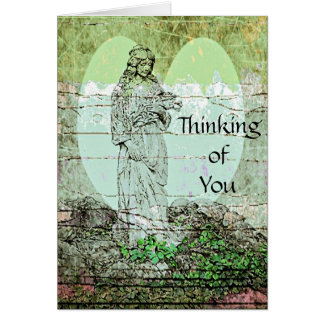 Angel Buquê pensando em seu cartão de saudação