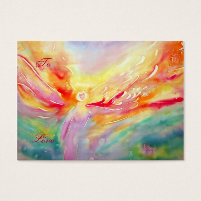 Angel - Etiqueta de presente de Natal (Frente)