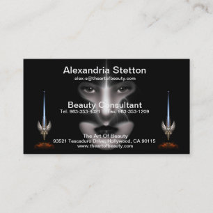 Angel Eyes Fractal Art Cartão de visita