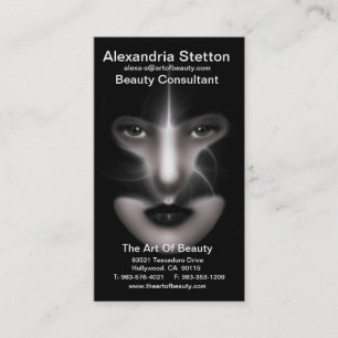 Angel Eyes Fractal Art Cartão de visita Vertical