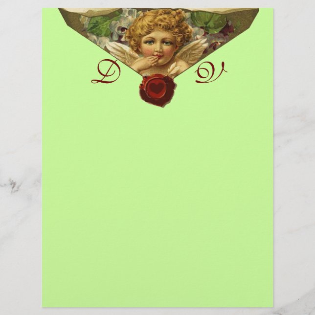 ANGEL HEART WAX SEAL Monograma Verde (Frente)