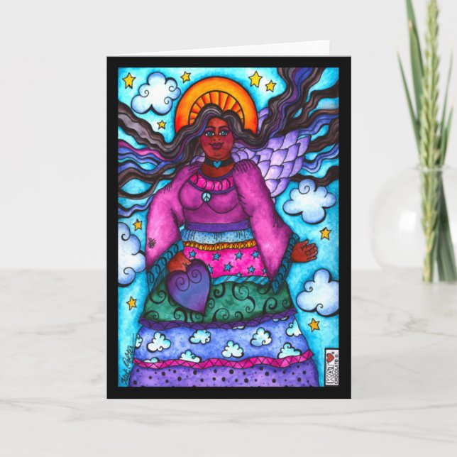 Angel no Cartão de Vestido Calico (Frente)