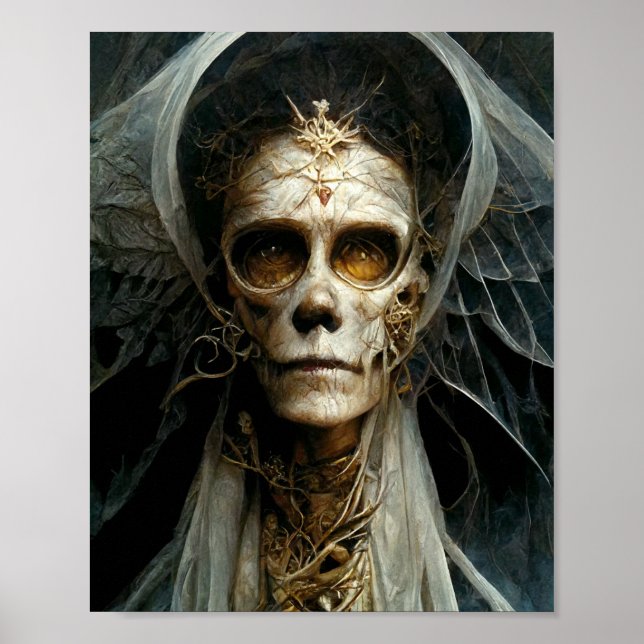 Angel of Death Dark Góthic Fantasy Art Poster (Frente)