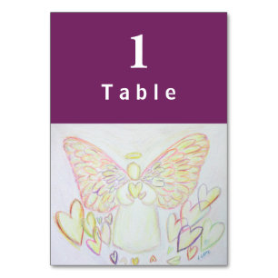 Angel of Hearts Cartões de Mesa Personalizados Ins