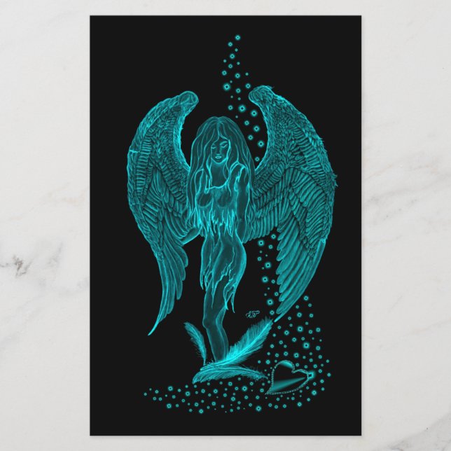 Angel perdeu no Love, Design preto e verde (Frente)