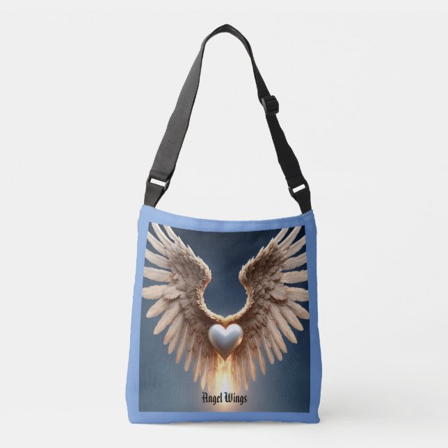 Angel Wings Blue Tote Bag (Frente)