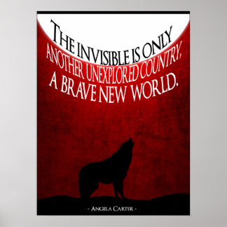 Angela Carter Cote Poster Minimalista