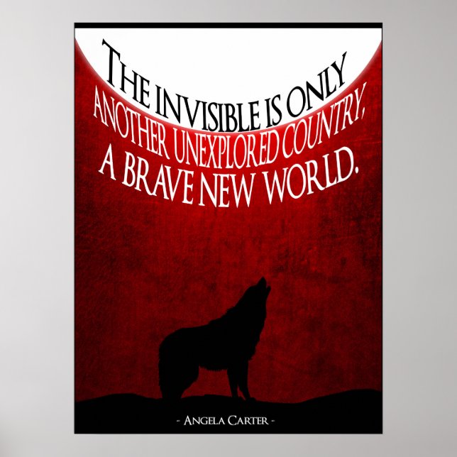 Angela Carter Cote Poster Minimalista (Frente)