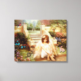 Angelic Serenity Prayer Canvas