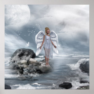 Angels Fae Unicorns Impressão