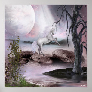 Angels Fae Unicorns Impressão