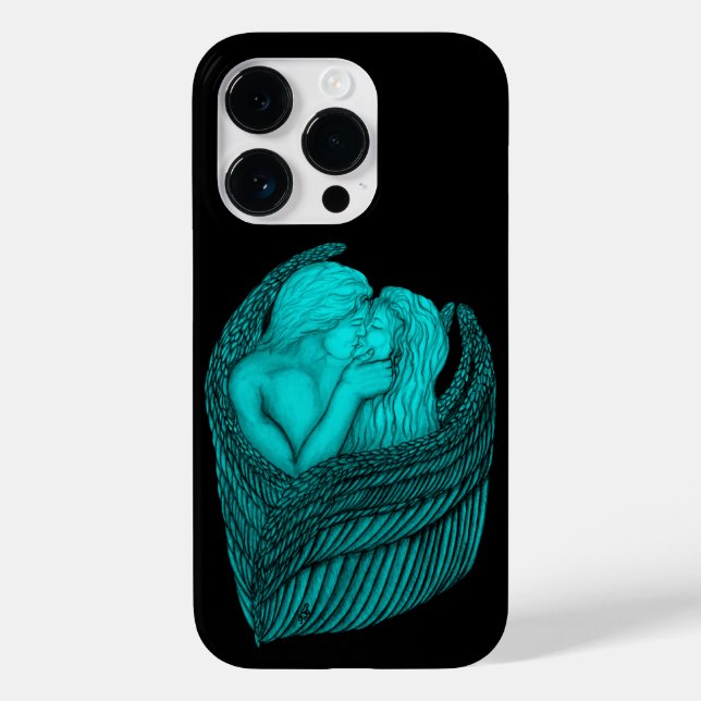 Angels Kissing, Design preto e verde (Verso)