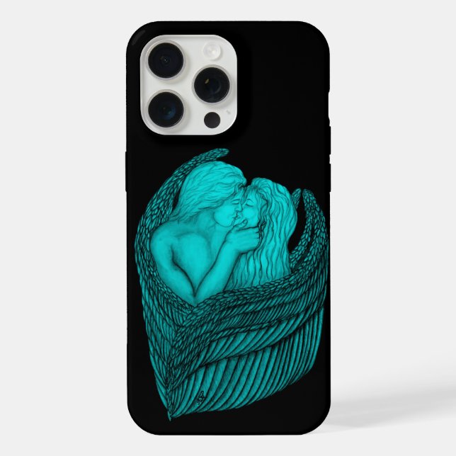 Angels Kissing, Design preto e verde (Verso)