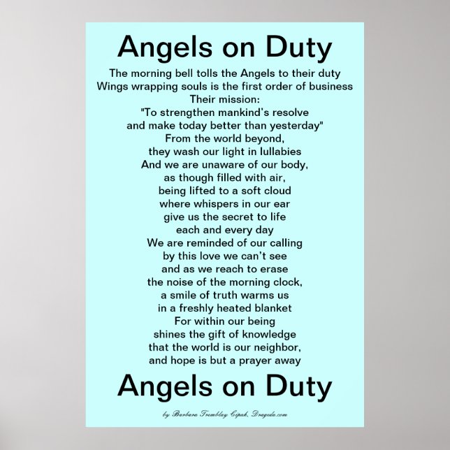 Angels on Duty - Large Poster (Frente)