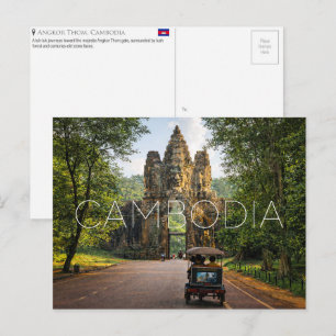 Angkor Thom, Cartão Postal de Viagem do Camboja