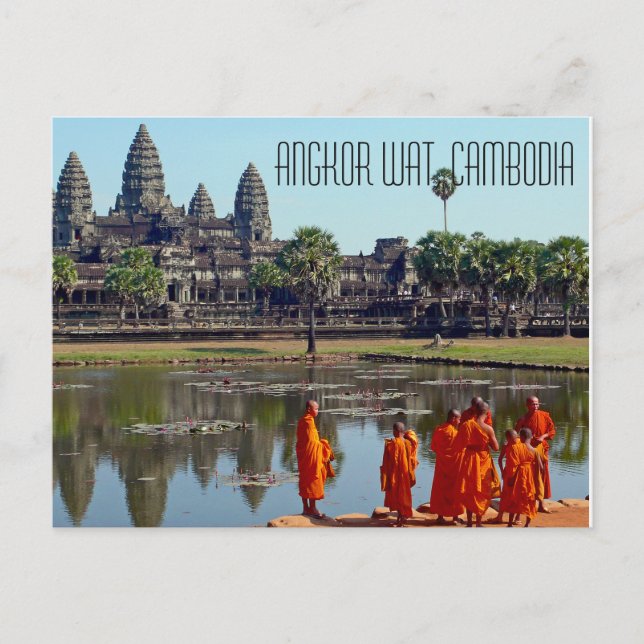 Angkor Wat Camboja Cartão Postal (Frente)