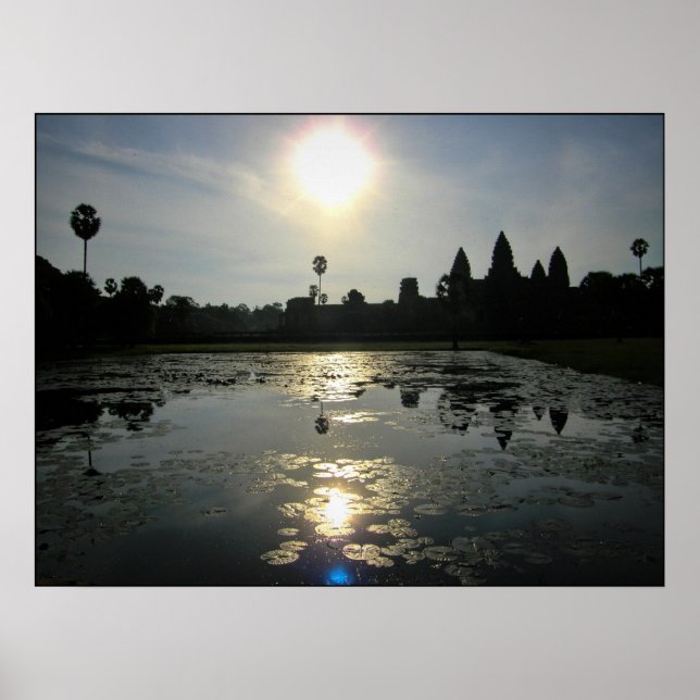 Angkor Wat Camboja Morning Impressão (Frente)