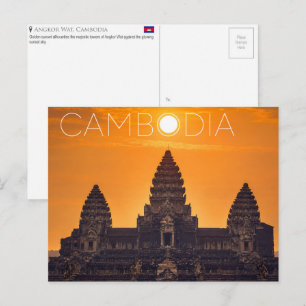Angkor Wat, Cartão Postal de Viagem do Camboja