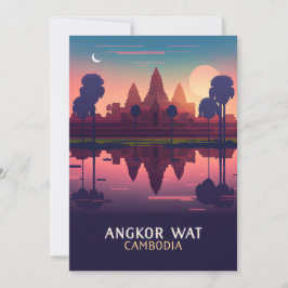 Angkor Wat Sunrise Camboja Siem Reap Placa
