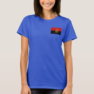 Angola Flag e Map Dk T-Shirt