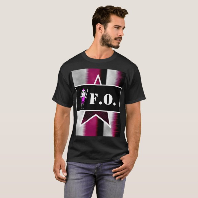 Angry Alien Pink Guy [ SKULLien ] T-Shirt (Frente Completa)