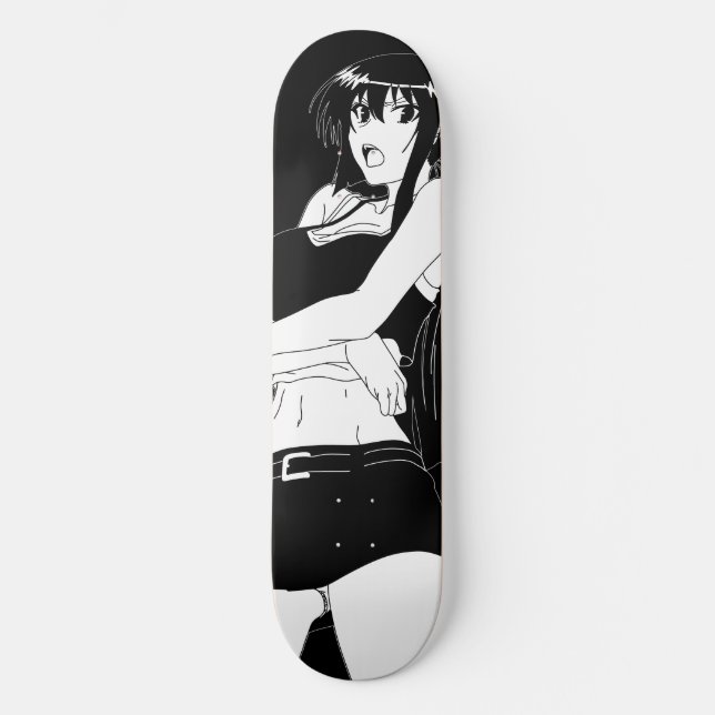 Angry Animy Girl - Convés de skate (Frente)