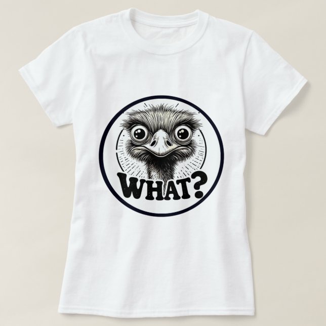 Angry Emu What Women's T-Shirt (Frente do Design)