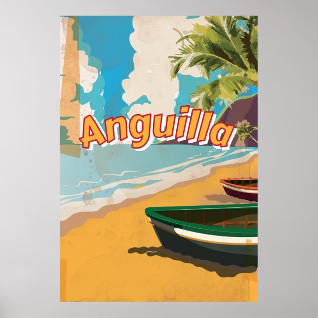 Anguilla Vintage Poster (Frente)