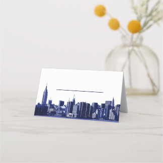 Ângulo panorâmico do Skyline NYC - Cartões de Esco