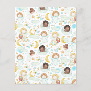 Ângulos Adoráveis e Estrelas - Arte de Aquarela