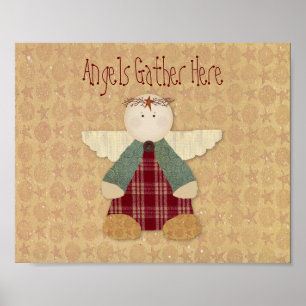 Ângulos se juntam aqui Impressão