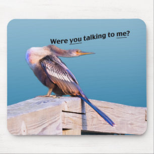 Anhinga irritado Mousepad