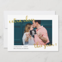 animação extra este ano anúncio cartão de feriado