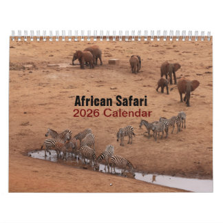 Animais Africanos Calendário 2026