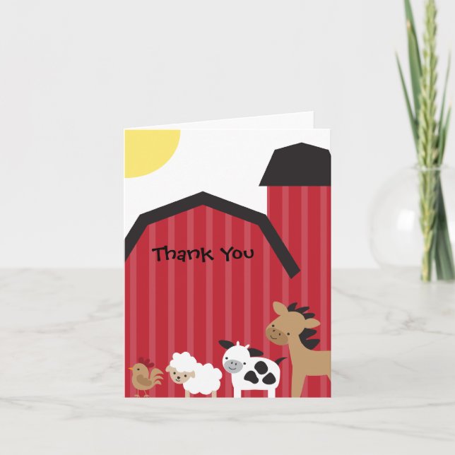 Animais Agradecemos Cartões (Frente)