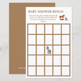 Animais Assorcidos Considerados Bingo Chá de frald