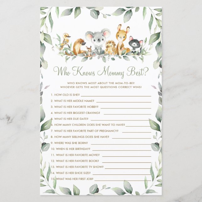 Animais Australianos Koala Que Conhece O Melhor Jo (Frente)