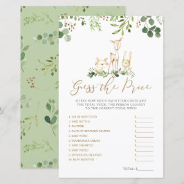 Animais da Floresta Adivinham o Jogo do Chá de fra