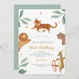 Animais da floresta aquática fazendo um aniversári