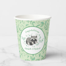 Animais da Floresta Chá de fraldas Raccoon