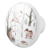 Animais da Floresta de Aquarela