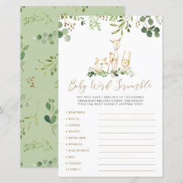 Animais da Floresta Jogo de Chá de fraldas