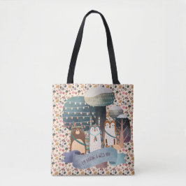 Animais da Floresta Selvagem Tribal Um Bolsa Perso