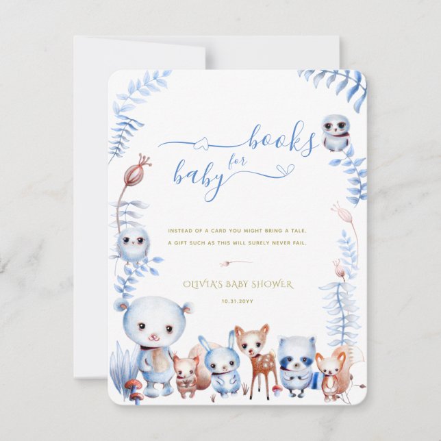 Animais da Floresta Trazem um Cartão de Chá de fra (Frente)